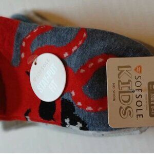 Kids Socks 6 Pack Small Youth 10 - 4.5 Sofsole No Show Fit Ankle